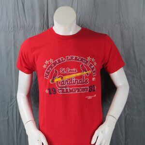 St Louis Cardinals Shirt (VTG) - 1987 National League Champions - Men's Large
